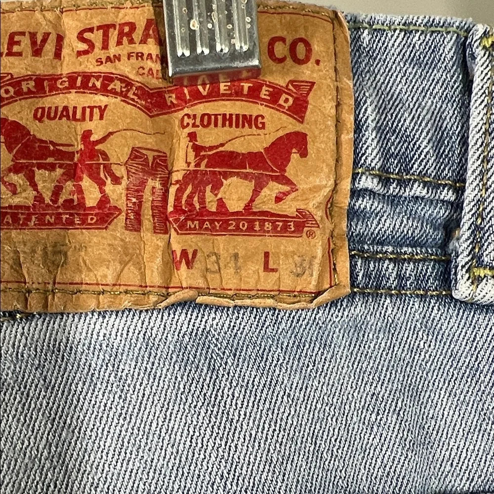 Levi's Men's Light Blue Straight Jeans 34x30